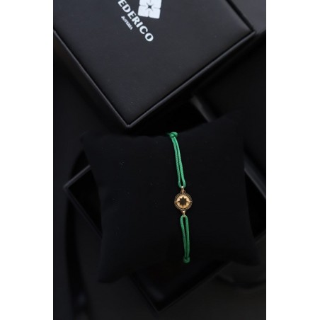 Brujula relieve pulsera oro18kt