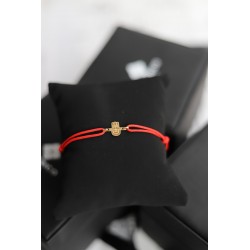 Hamsa pulsera aros oro solido 18kt