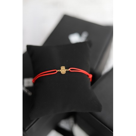 Hamsa pulsera aros oro solido 18kt