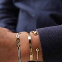 Supremo Aurum tag 18KT Gold bracelet