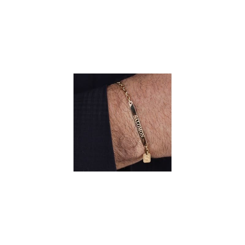 Esclava nombre Tag oro 18kt Esclava nombre Tag oro 18kt