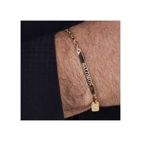 Esclava nombre Tag  oro 18kt