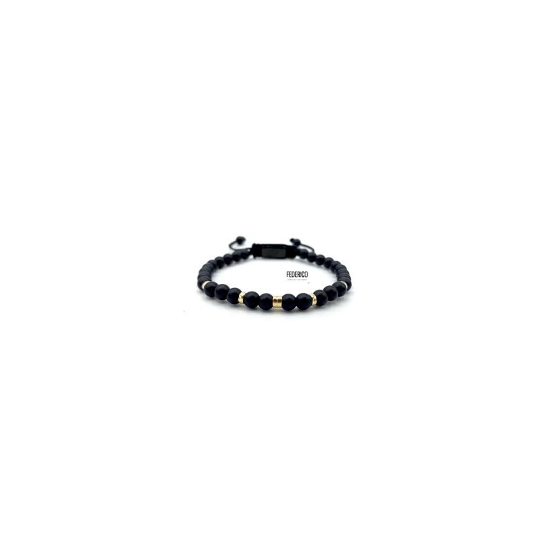 Onyx Big Hoops Line 4 Oro solido 18kt Onyx Big Hoops Line 4 Oro solido 18kt