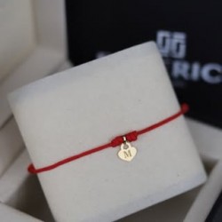 Inicial Corazón pulsera oro18kt