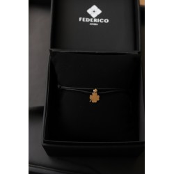 Mini dijes trébol pulsera oro18kt