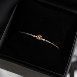 TAG pulsera inicial cadena mini cubana