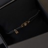 Inscripción dorada oro 18kt pulsera