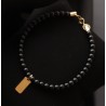 Onyx bracelet militar oro solido 18kt