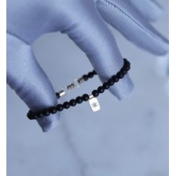 Onyx aurum hamsa bracalet