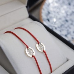 Combo corazones cruz 18kt Bracelet