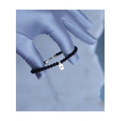 Onyx aurum hamsa bracalet