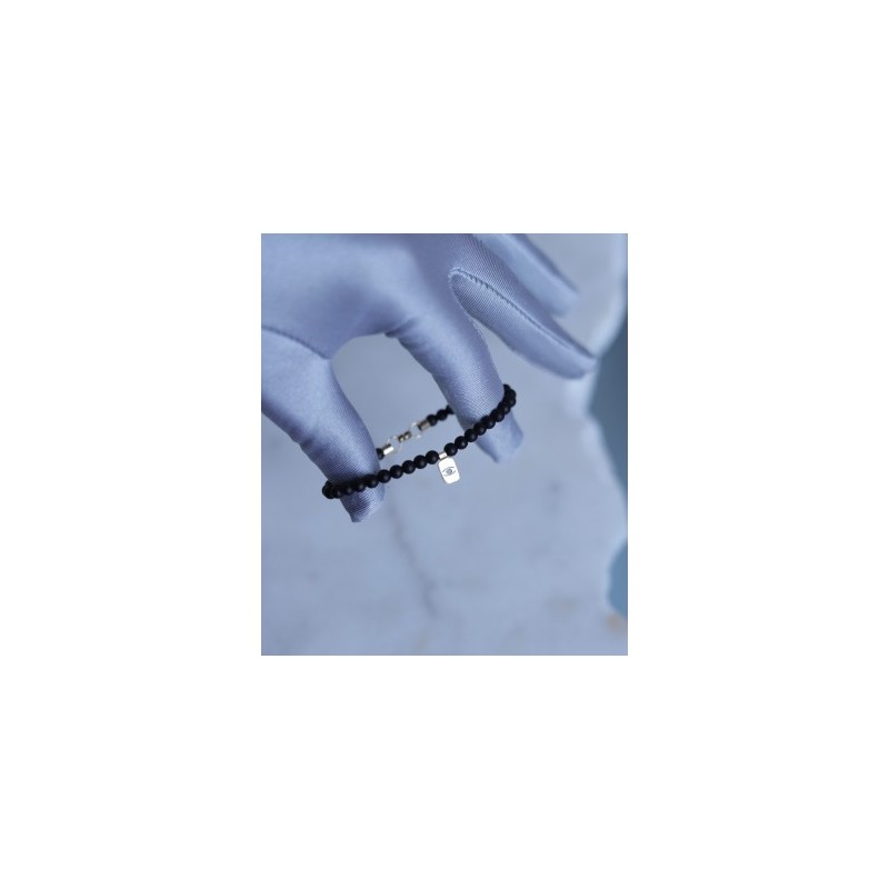 Onyx aurum hamsa bracalet