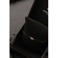 Tag inicial bracalet oro de 18kt