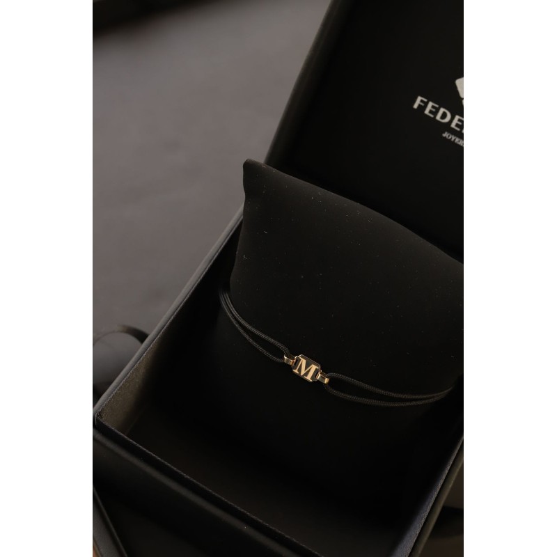 Tag inicial bracalet oro de 18kt Tag inicial bracalet oro de 18kt