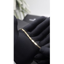 Pulsera tesoro eslabones cadena 18kt