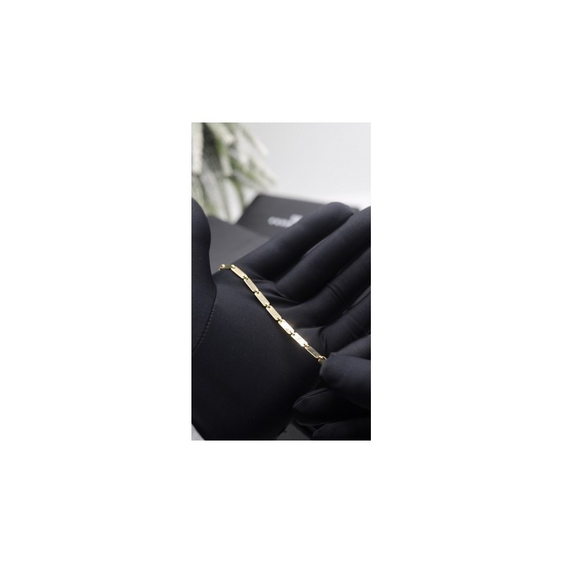 Pulsera tesoro eslabones cadena 18kt