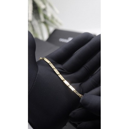 Pulsera tesoro eslabones cadena 18kt