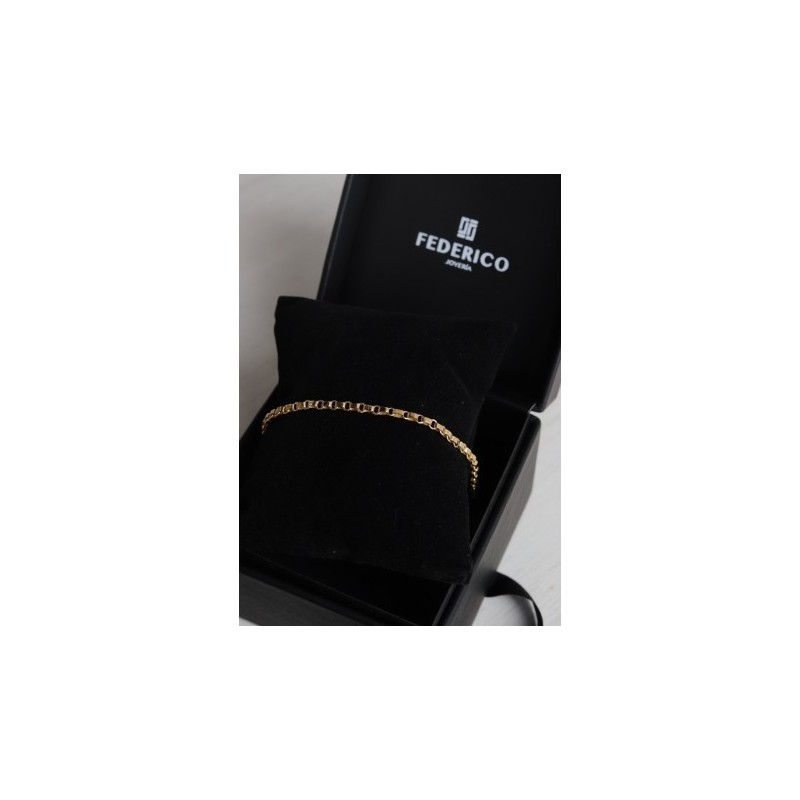 Pulsera tiberius eslabones cadena 18kt