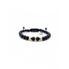 Stone onyx 18kt beads hoop