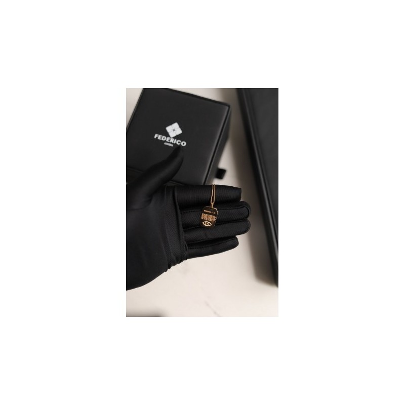 Dije placa militar oro 18kt