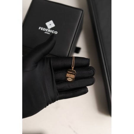 Dije placa militar oro 18kt