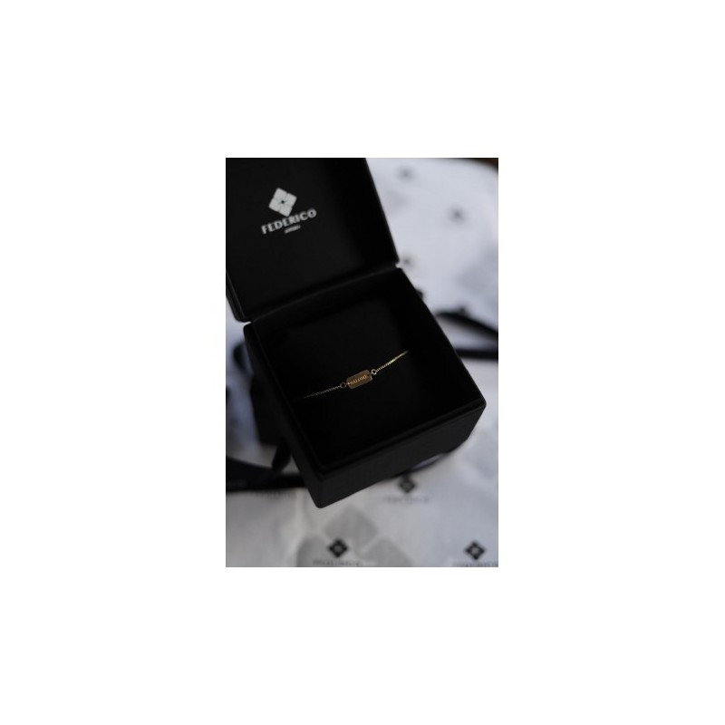 Pulsera minicubana Bebe 18kt