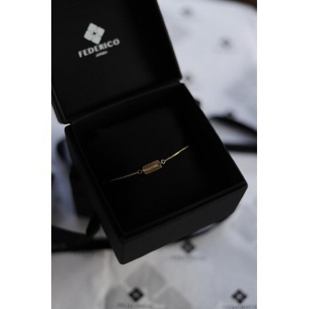Pulsera minicubana Bebe 18kt