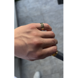 Anillo light sello 18kt
