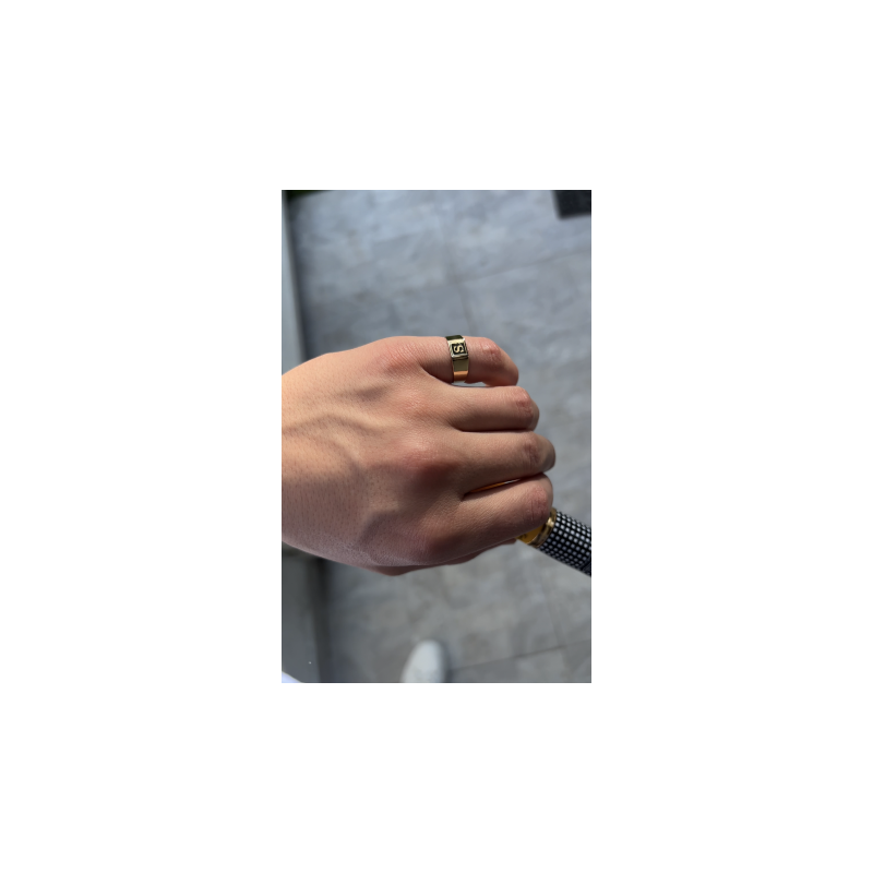 Anillo light sello 18kt