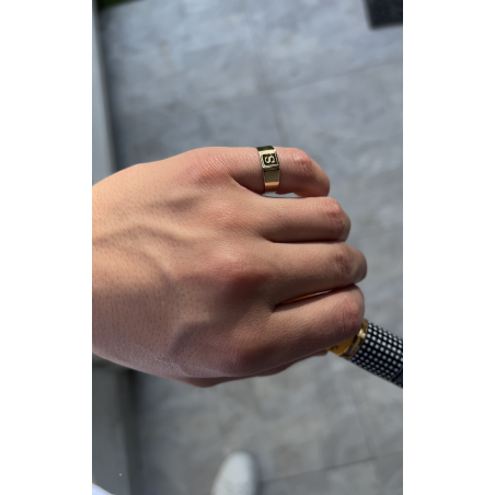 Anillo light sello 18kt