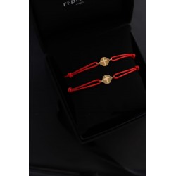 Combo Cruz esfera 18kt Bracelet